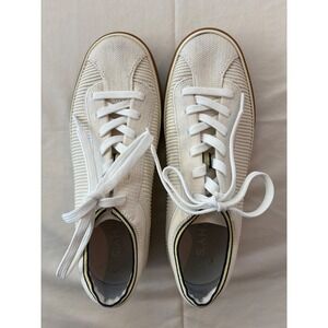 Rothy's The Sneaker Knit White Lace Up Casual Comfort Women's Size 7